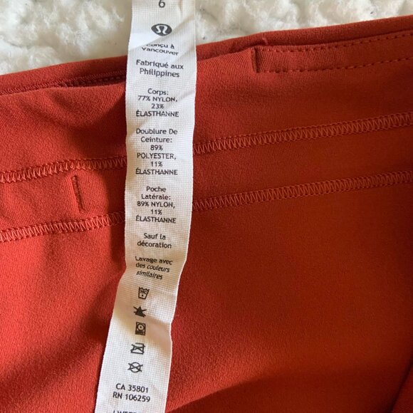 Women's Lululemon terracotta color leggings, size 6 - Picture 4 of 4